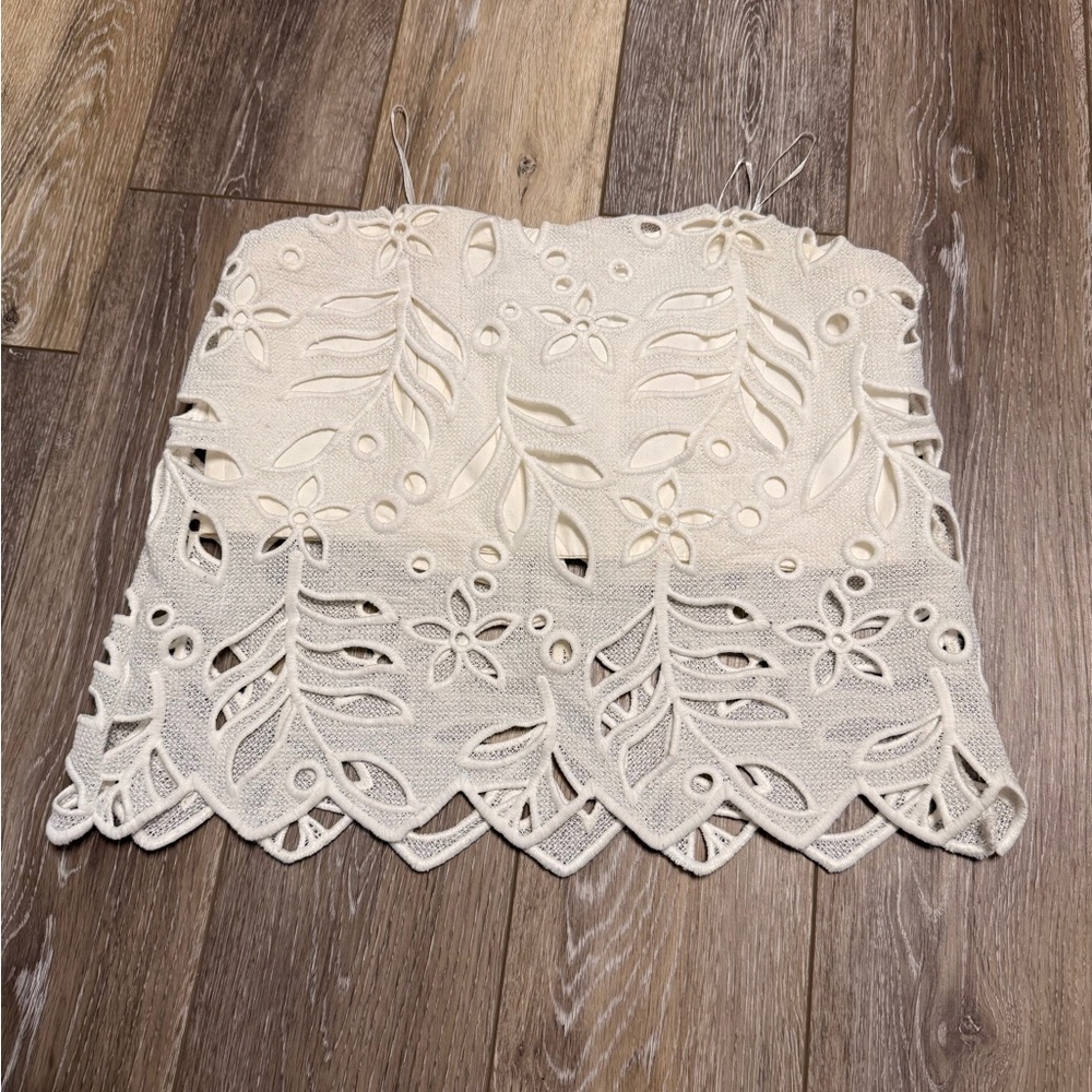 #9)  Re named  Cream Lace Crop Top